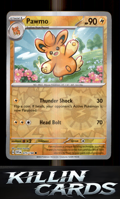 Reverse Holofoil Pawmo 075/198 Pokemon Common SV01: Scarlet & Violet Base Set Ca