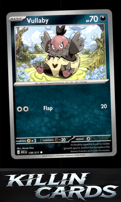 Vullaby 138/217 Pokemon Common ME: Ascended Heroes Card NM