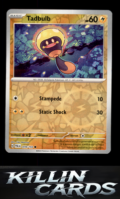 Reverse Holofoil Tadbulb - 078/193 078/193 Pokemon Common SV02: Paldea Evolved C