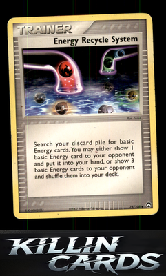Energy Recycle System 73/108 Pokemon Uncommon Power Keepers Card LP