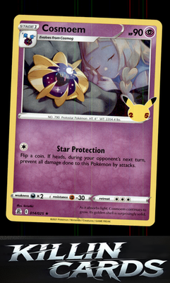 Cosmoem 014/025 Pokemon Holo Rare Celebrations Card LP