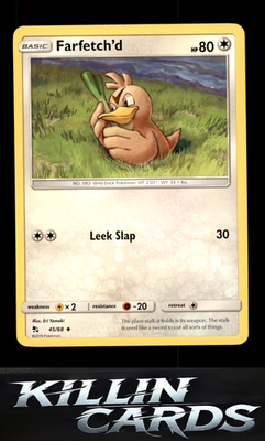 Farfetch'd 45/68 Pokemon Uncommon Hidden Fates Card NM