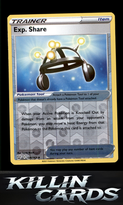 Reverse Holofoil Exp. Share 126/163 Pokemon Uncommon SWSH05: Battle Styles Card