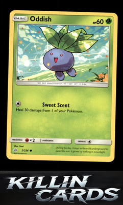 Oddish 2/236 Pokemon Common SM - Cosmic Eclipse Card LP