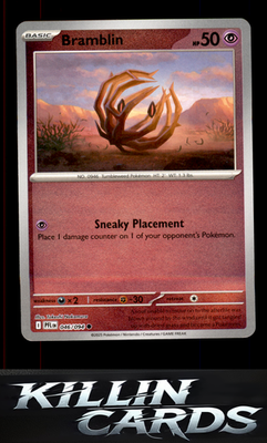 Reverse Holofoil Bramblin 046/094 Pokemon Common ME02: Phantasmal Flames Card NM