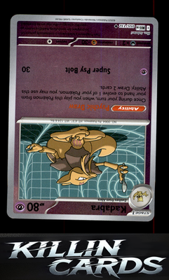 Reverse Holofoil Kadabra 055/132 Pokemon Uncommon ME01: Mega Evolution Card NM