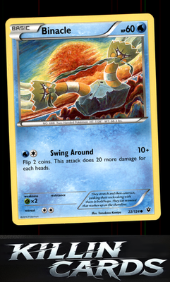 Binacle 22/124 Pokemon Common XY - Fates Collide Card NM
