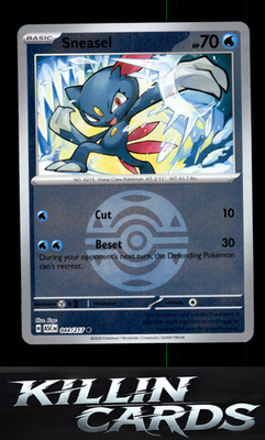 Reverse Holofoil Sneasel (Dusk Ball) 044/217 Pokemon Common ME: Ascended Heroes