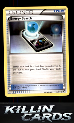 Energy Search 93/114 Pokemon Common Black and White Card NM