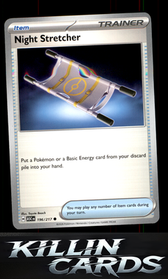 Night Stretcher 196/217 Pokemon Common ME: Ascended Heroes Card NM