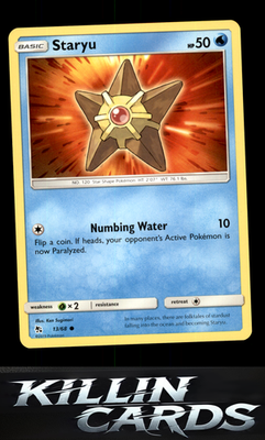 Staryu 13/68 Pokemon Common Hidden Fates Card LP