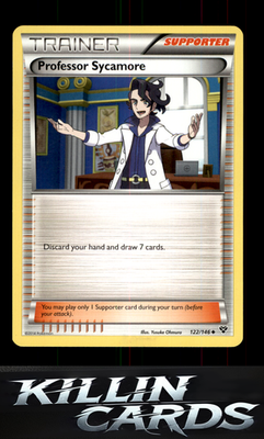 Professor Sycamore 122/146 Pokemon Uncommon XY Base Set Card LP