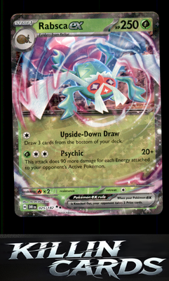 Rabsca ex 025/182 Pokemon Double Rare SV10: Destined Rivals Card NM