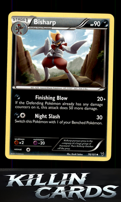 Bisharp (76) 76/101 Pokemon Uncommon Noble Victories Card LP