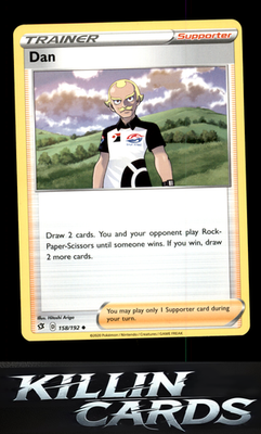 Dan 158/192 Pokemon Uncommon SWSH02: Rebel Clash Card LP
