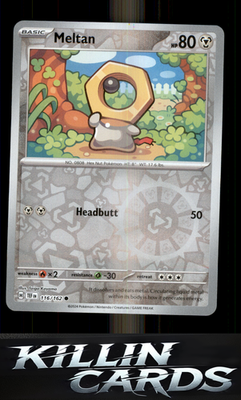 Reverse Holofoil Meltan - 116/162 116/162 Pokemon Common SV05: Temporal Forces C