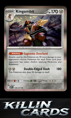 Kingambit (Energy Symbol Pattern) 148/217 Pokemon Rare ME: Ascended Heroes Card