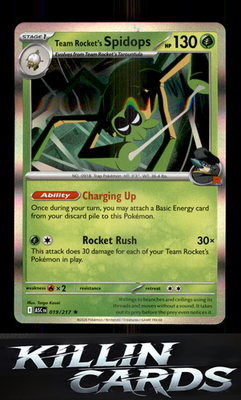 Team Rocket's Spidops (Team Rocket) 019/217 Pokemon Rare ME: Ascended Heroes Car