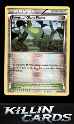 Reverse Holofoil Forest of Giant Plants 74/98 Pokemon Uncommon XY - Ancient Orig