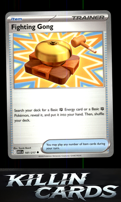 Fighting Gong 187/217 Pokemon Uncommon ME: Ascended Heroes Card NM