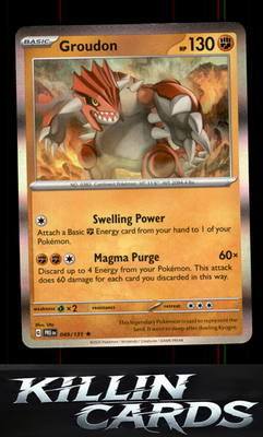 Groudon 049/131 Pokemon Rare SV: Prismatic Evolutions Card NM