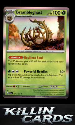 Brambleghast 021/162 Pokemon Rare SV05: Temporal Forces Card NM