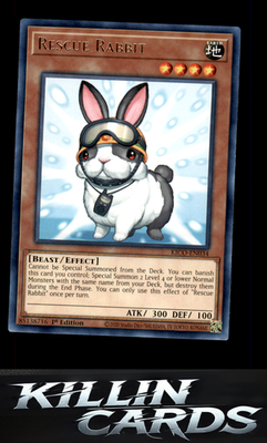 1st Edition Rescue Rabbit KICO-EN034 YuGiOh Rare King's Court Card NM