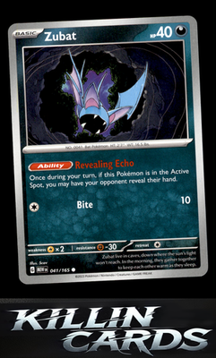 Zubat 041/165 Pokemon Common SV: Scarlet & Violet 151 Card NM