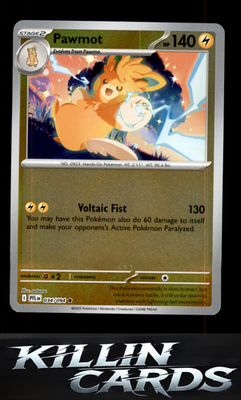 Reverse Holofoil Pawmot 034/094 Pokemon Rare ME02: Phantasmal Flames Card NM
