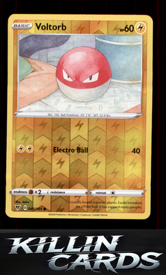 Reverse Holofoil Voltorb 045/185 Pokemon Common SWSH04: Vivid Voltage Card NM