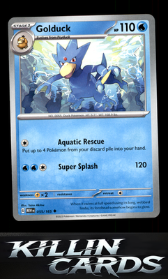 Golduck 055/165 Pokemon Uncommon SV: Scarlet & Violet 151 Card NM