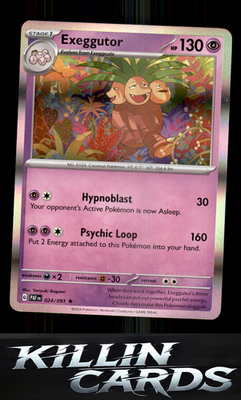 Exeggutor 024/091 Pokemon Rare SV: Paldean Fates Card NM