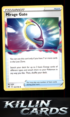 Mirage Gate 163/196 Pokemon Uncommon SWSH11: Lost Origin Card NM