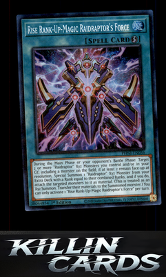 1st Edition Rise Rank-Up-Magic Raidraptor's Force PHNI-EN056 YuGiOh Super Rare P