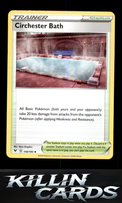 Circhester Bath 150/185 Pokemon Uncommon SWSH04: Vivid Voltage Card NM
