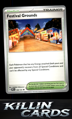 Festival Grounds 108/131 Pokemon Uncommon SV: Prismatic Evolutions Card NM