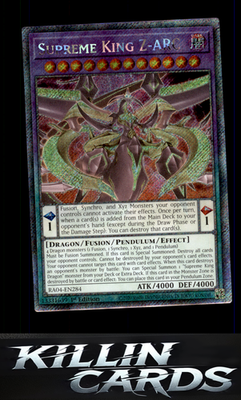 1st Edition Supreme King Z-ARC (Platinum Secret Rare) RA04-EN284 YuGiOh Platinum