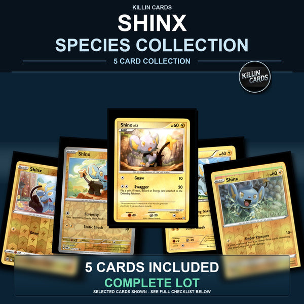 Pokemon TCG Shinx Species Collection 5 Different Cards
