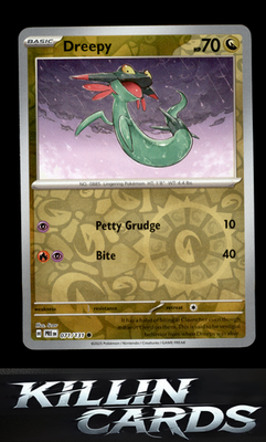 Reverse Holofoil Dreepy 071/131 Pokemon Common SV: Prismatic Evolutions Card NM