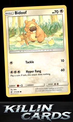 Bidoof 171/236 Pokemon Common SM - Unified Minds Card NM