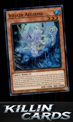 1st Edition Icejade Aegirine BACH-EN007 YuGiOh Ultra Rare Battle of Chaos Card N