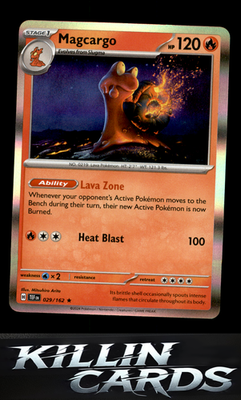 Magcargo 029/162 Pokemon Rare SV05: Temporal Forces Card NM