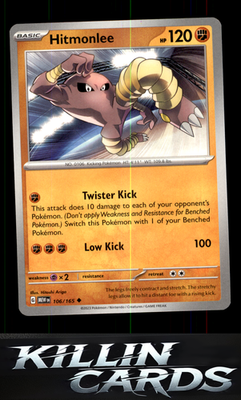 Hitmonlee 106/165 Pokemon Uncommon SV: Scarlet & Violet 151 Card NM