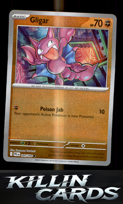 Reverse Holofoil Gligar 049/094 Pokemon Common ME02: Phantasmal Flames Card NM