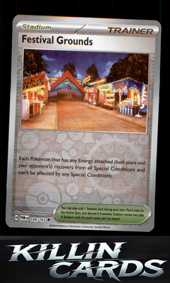 Reverse Holofoil Festival Grounds 149/167 Pokemon Uncommon SV06: Twilight Masque