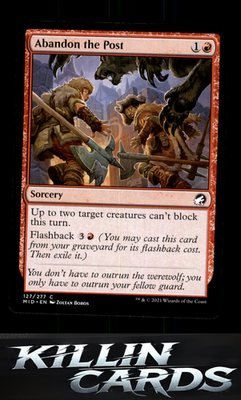 Abandon the Post 127 Magic C Innistrad: Midnight Hunt Card NM