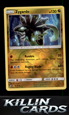 Reverse Holofoil Zygarde 49/70 Pokemon Uncommon Dragon Majesty Card NM