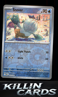 Reverse Holofoil Snover 059/182 Pokemon Common SV10: Destined Rivals Card NM