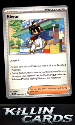Kieran - 113/131 113/131 Pokemon Uncommon SV: Prismatic Evolutions Card NM