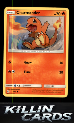 Charmander 7/68 Pokemon Common Hidden Fates Card NM